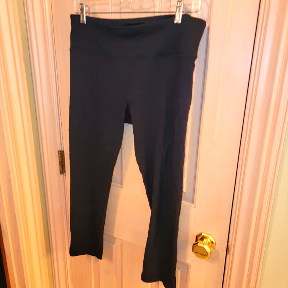 Misses sz L 90 Degree athletic pants Black Stretch